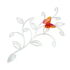 GL-900502/2 Orchidea és virág támasz- átlátszó szár- narancssárga pillangó
